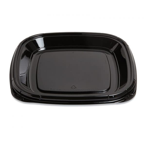 Fresh ‘n Clear® Catering Tray 11.25X11.25X1.15 IN PET Black 50/Case