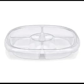 Fresh 'n Clear® Take-Out Container Base 12.5X2.03 IN 5 Compartment PET Clear Round 50/Case