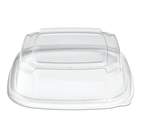 Fresh 'n Clear® Lid High Dome 11.19X11.19X2.85 IN PET Clear Square For Catering Tray 50/Case