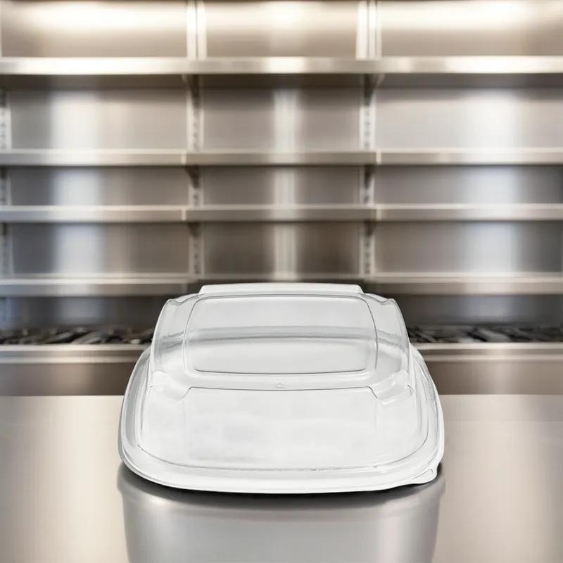 Fresh 'n Clear® Lid High Dome 11.19X11.19X2.85 IN PET Clear Square For Catering Tray 50/Case