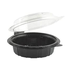 Gourmet Classics® Cold Take-Out Container Hinged 6X6 IN RPET Black Clear Shallow Freezer Safe 200/Case