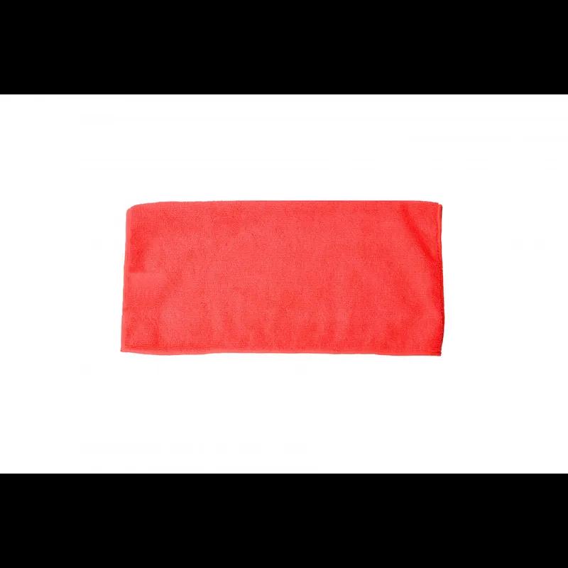 JaniFiber Cleaning Cloth 16X16 IN Standard Microfiber Red 24/Box