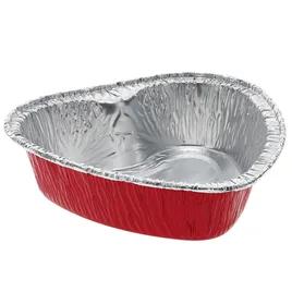 Cake Pan 12 OZ 5.6X5.6X1.5 IN Aluminum Red Silver Heart 100/Case