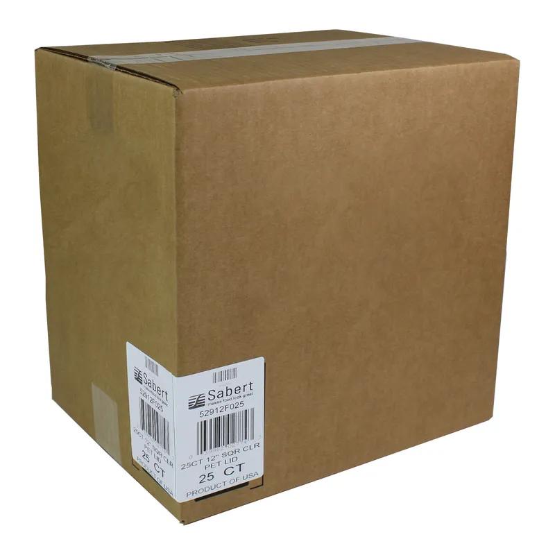 Lid 12.55X12.55X2.93 IN PET Clear Square For Platter 25/Case