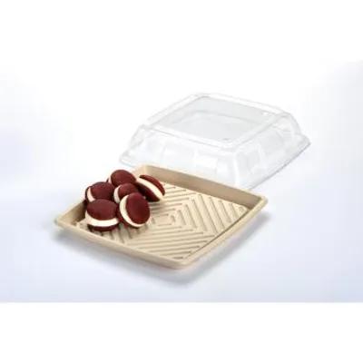 Lid 12.55X12.55X2.93 IN PET Clear Square For Platter 25/Case
