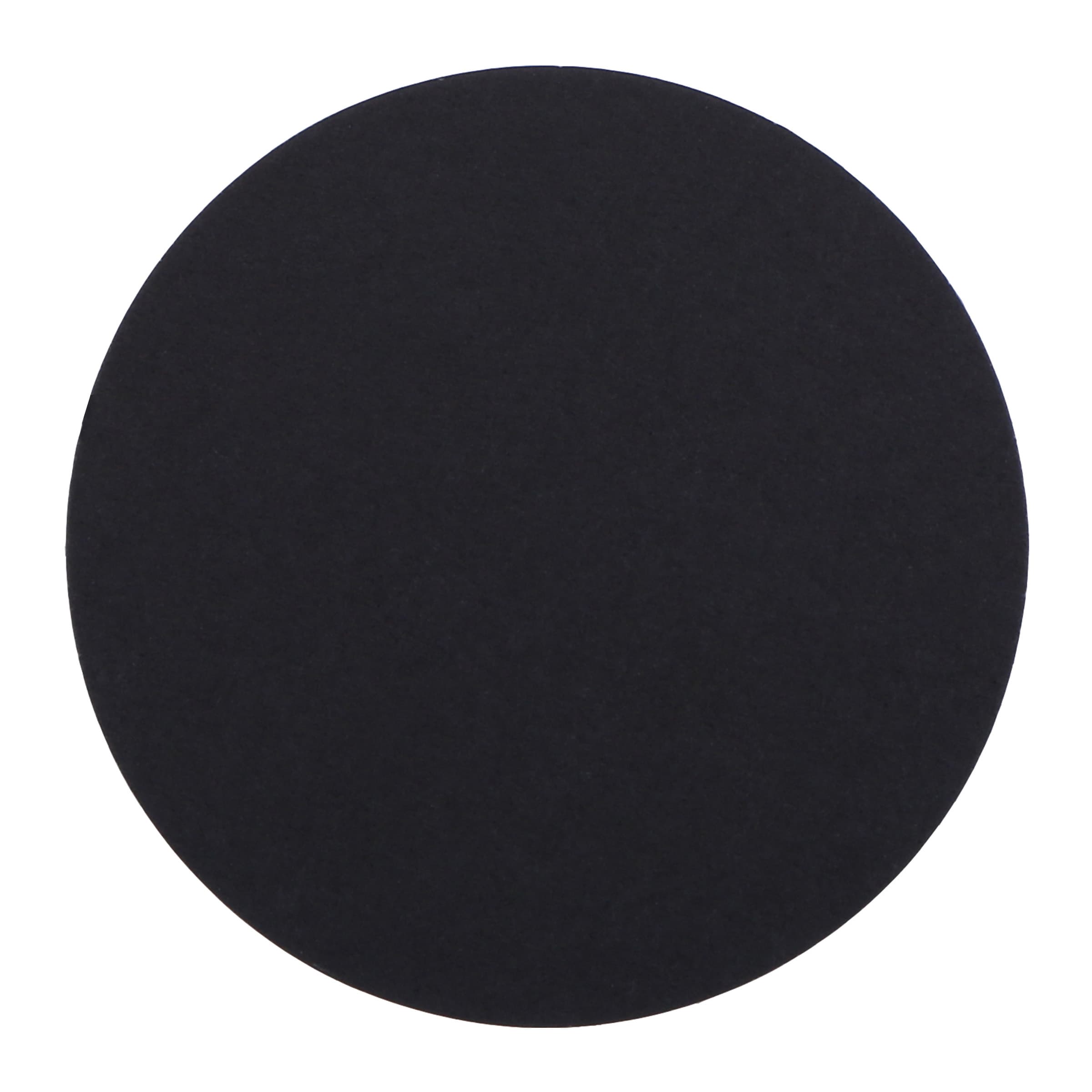 Drink Coaster 4 IN Black Round 2-Sided 500/Case