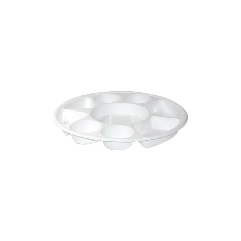 Plate 9 Compartment Plastic Round 200/Case