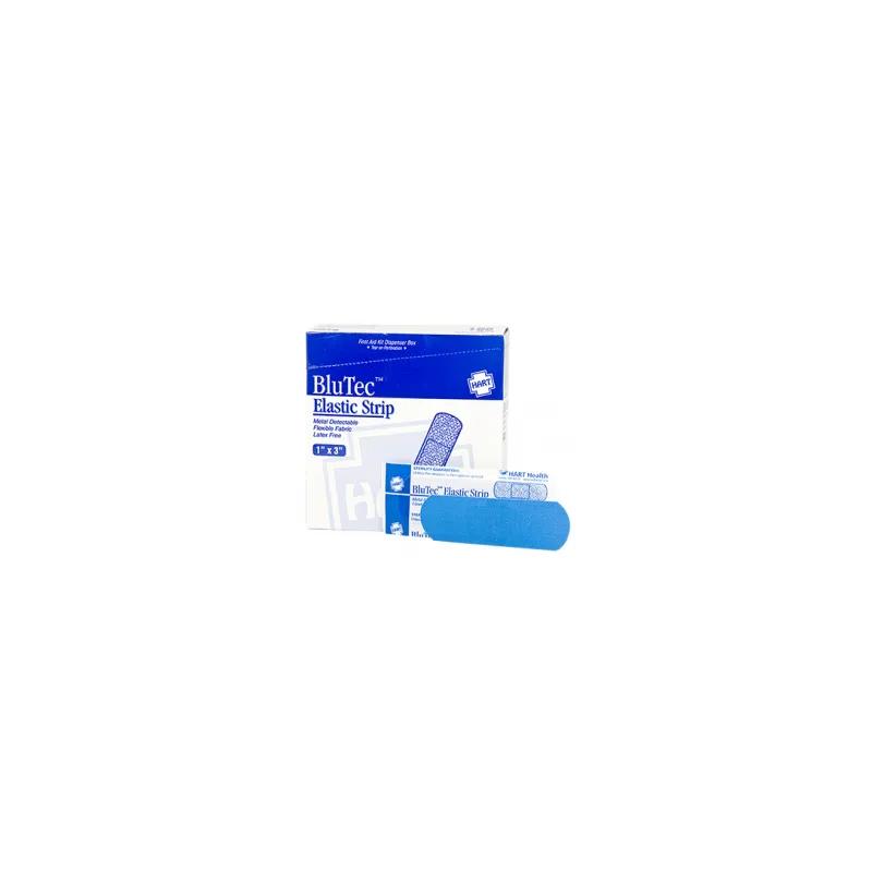 BluTec Adhesive Bandage Blue Cloth Adhesive Gauze Metal Detectable 100/Box