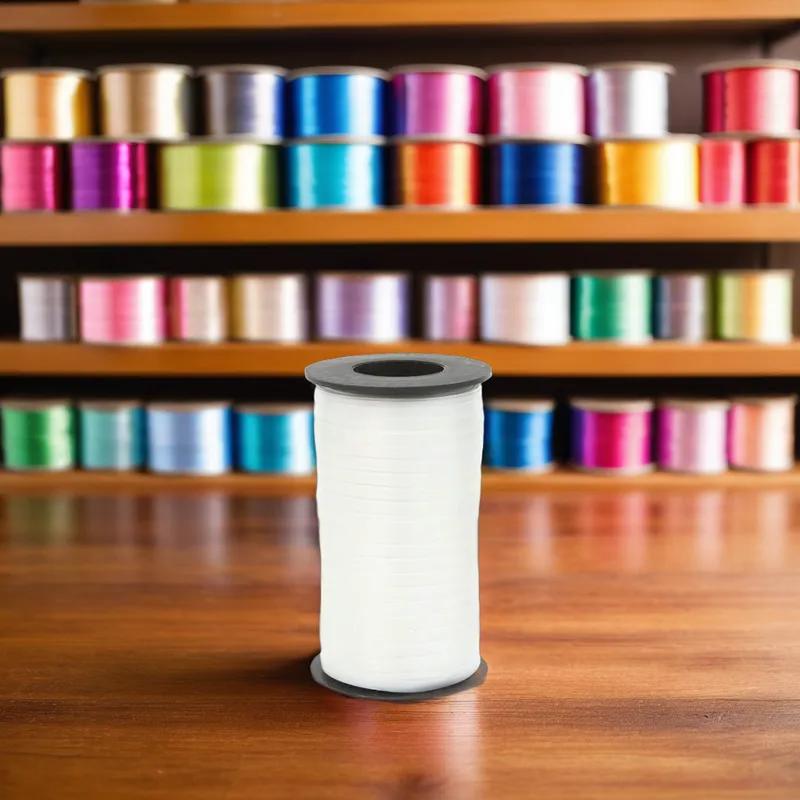 Curling Ribbon 0.375IN X250YD White 1/Roll