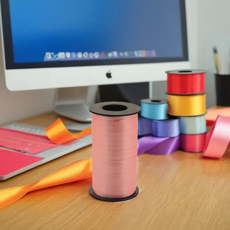Curling Ribbon 0.375IN X750FT Pink 1/Roll