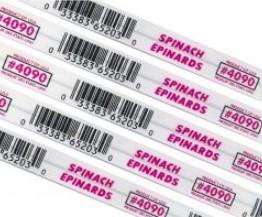 Spinach Twist Tie 18X0.375 IN Foil-Lined Paper Metal 300/Pack