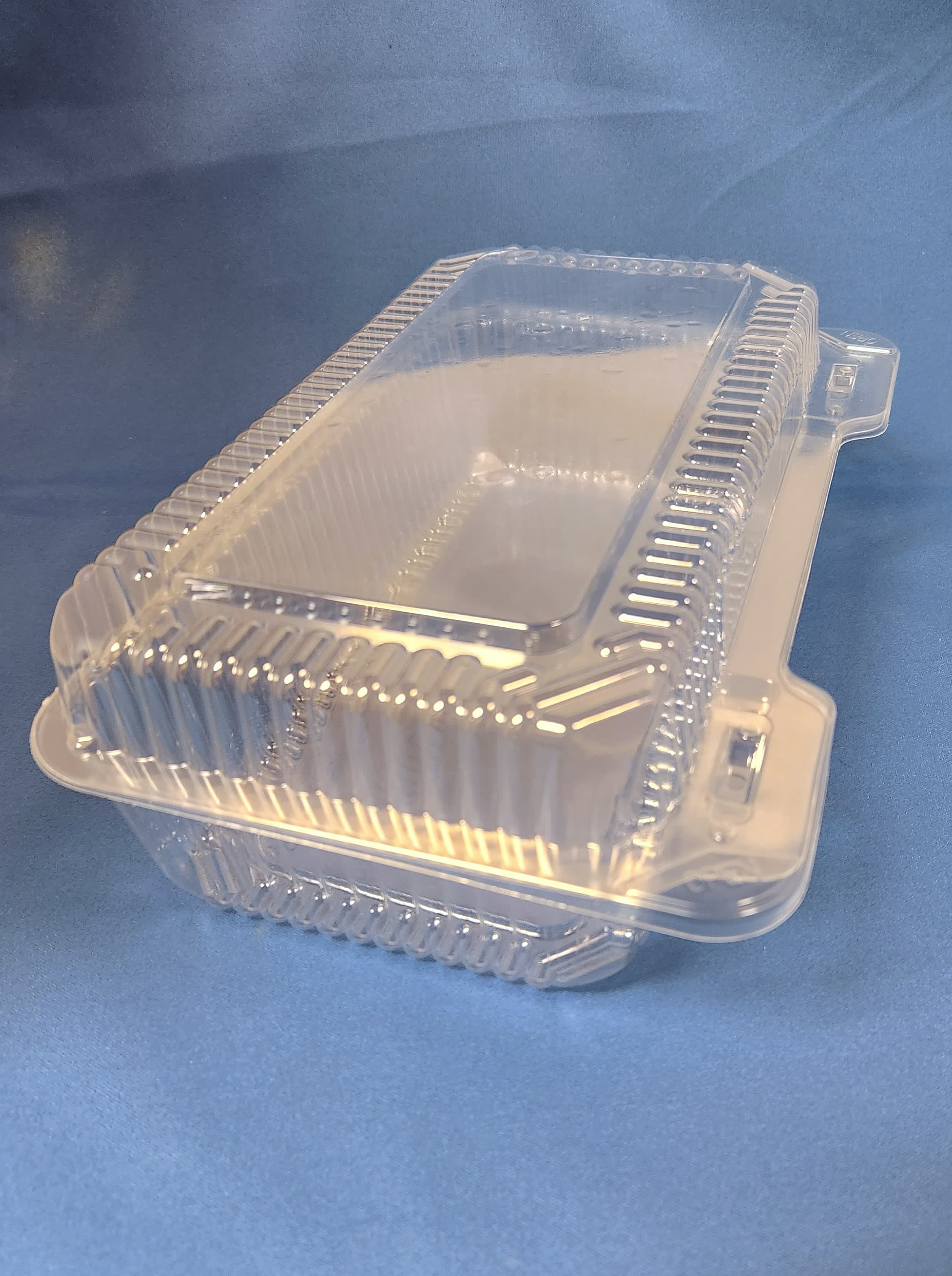 Bakery Hinged Container With Dome Lid Large (LG) OPS Clear Deep 300/Case