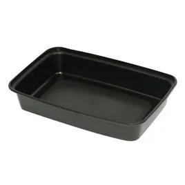 Take-Out Container Base 8.1X5.5X1.55 IN Plastic Black Rectangle 300/Case