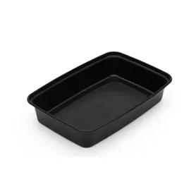 Take-Out Container Base 8.1X5.5X1.55 IN Plastic Black Rectangle 300/Case