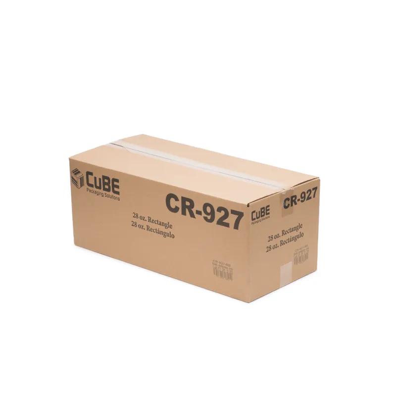 Take-Out Container Base 8.1X5.5X1.55 IN Plastic Black Rectangle 300/Case