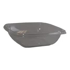 Bowl Medium (MED) 32 OZ PET Clear Square Tamper-Evident 300/Case