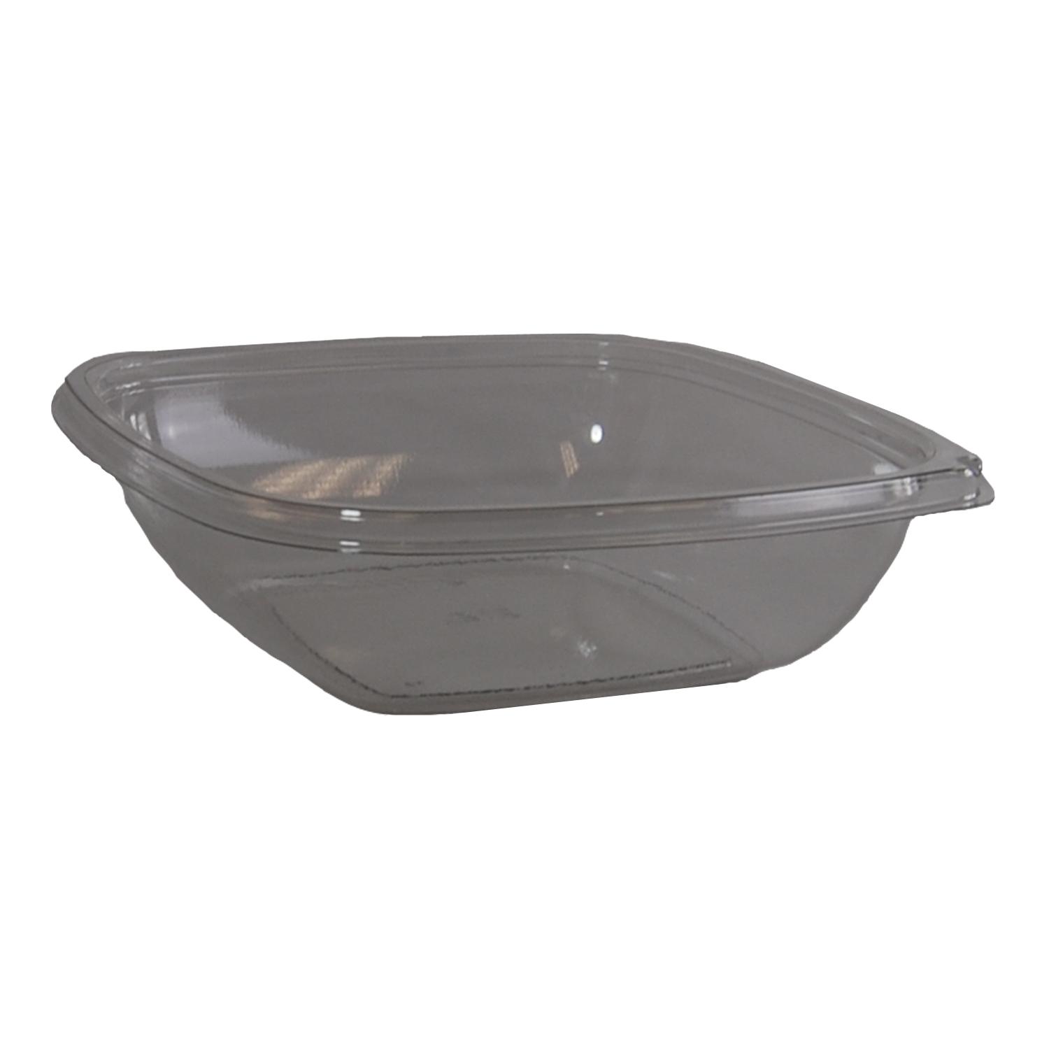 Bowl Medium (MED) 32 OZ PET Clear Square Tamper-Evident 300/Case