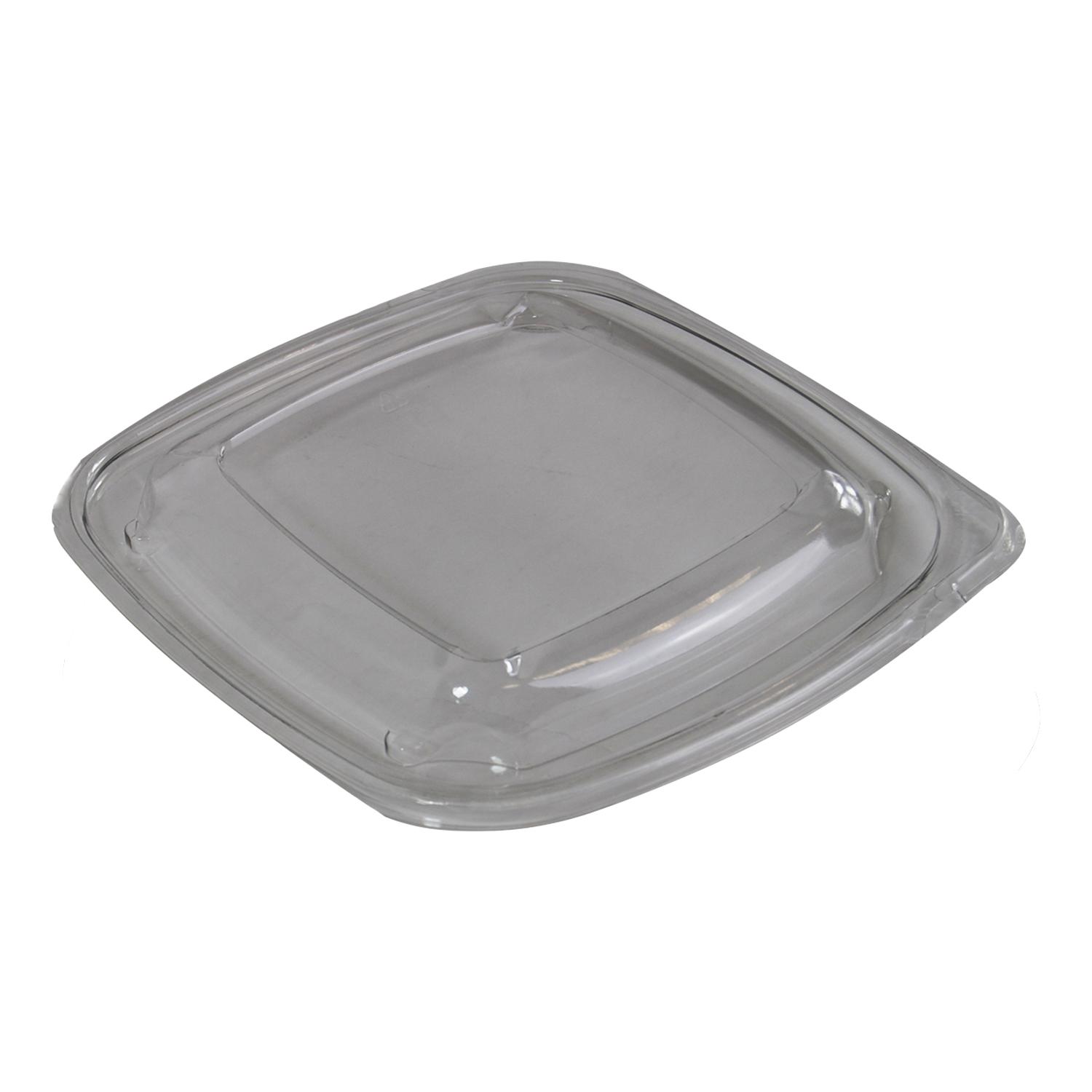 Lid 7.5X7.5 IN PET Clear Square For 32 OZ Bowl 300/Case