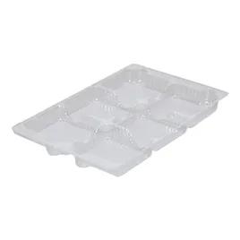 Bakery Tray 8.5X8.5X0.75 IN 6 Compartment Clear 2268/Case