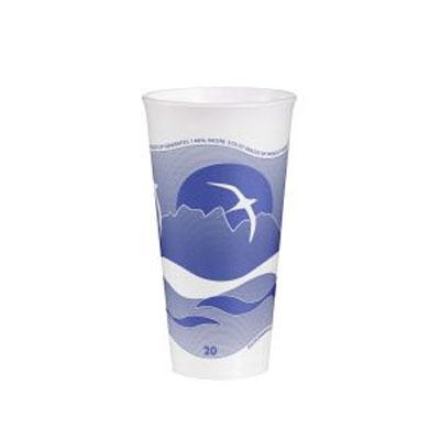 Dart® LX® Cup Insulated 20 OZ Polystyrene Foam Blue Horizon 500/Case