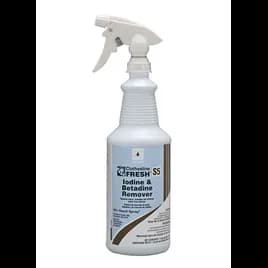 Clothesline Fresh® Iodine & Betadine Remover S5 Unscented Laundry Stain Remover 1 QT Alkaline RTU 12/Case