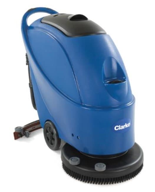 Clarke® 510 B Floor Scrubber 43.3X21.3X38.5 IN 10.5 GAL 20IN Blue 12v 0.5 HP Walk Behind On-Board Charger Pad 1/Each