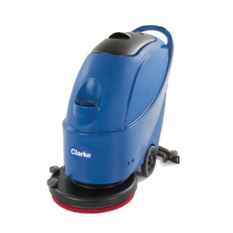 Clarke® 510 B Floor Scrubber 43.3X21.3X38.5 IN 10.5 GAL 20IN Blue 12v 0.5 HP Walk Behind On-Board Charger Pad 1/Each