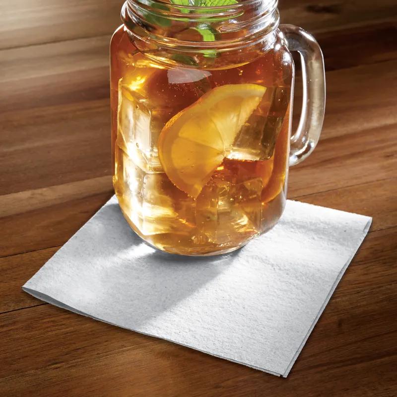 Cocktail Napkin 10X10 IN White Linen Paper 1000/Case