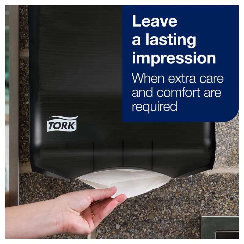 Tork H2 Paper Towel Dispenser 6.25X11.75X18 IN Plastic Wall Mount Smoke Multifold Manual 1/Each