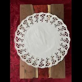 Doily 14.5 IN Paper White Lace Round 250/Box