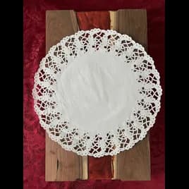 Doily 14.5 IN Paper White Lace Round 250/Box