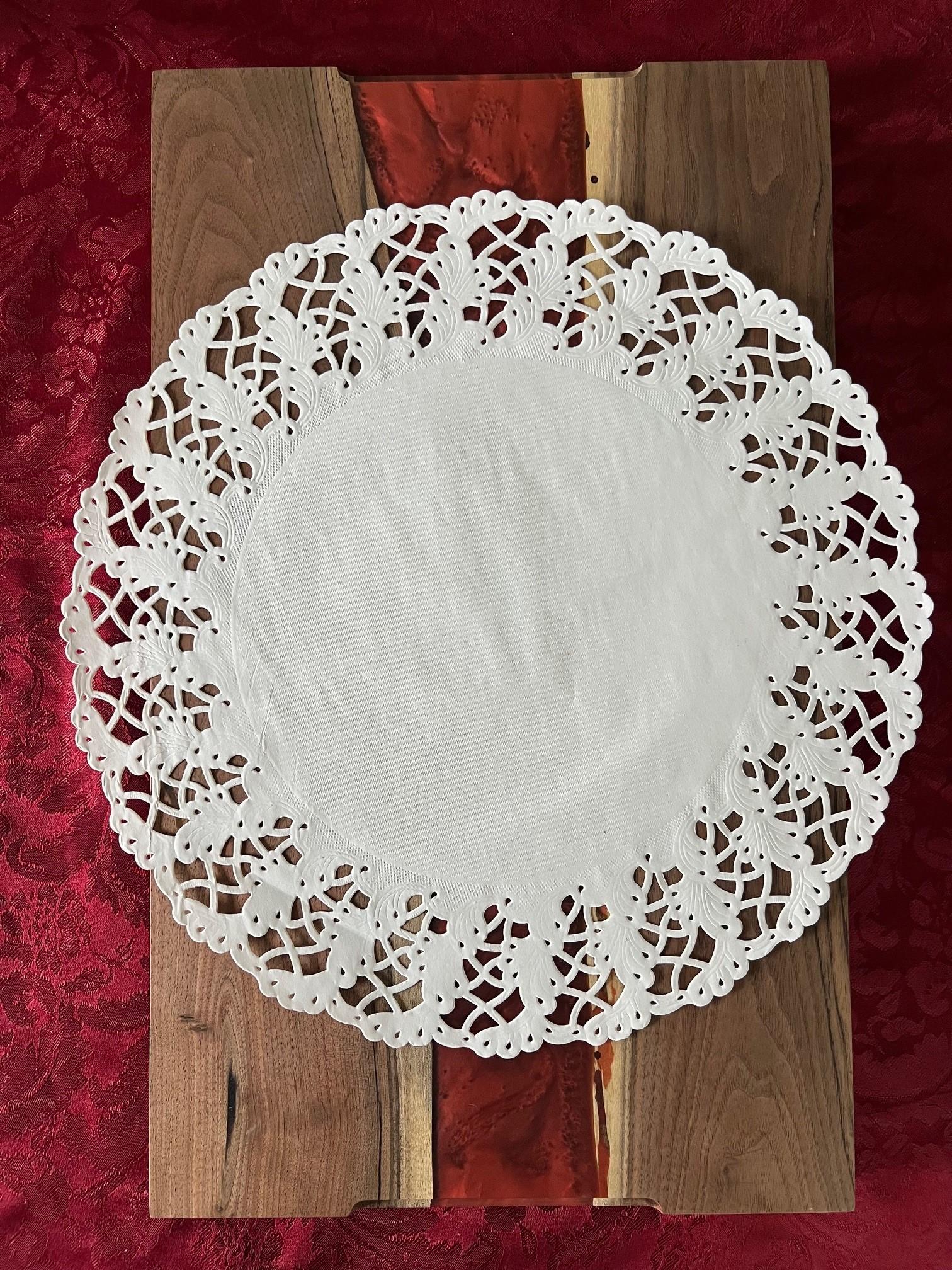 Doily 14.5 IN Paper White Lace Round 250/Box