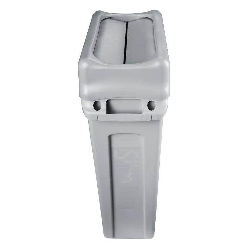 Slim Jim® Swing Lid 20.47X11.34X5.08 IN Gray Rectangle Resin Slim 1/Each