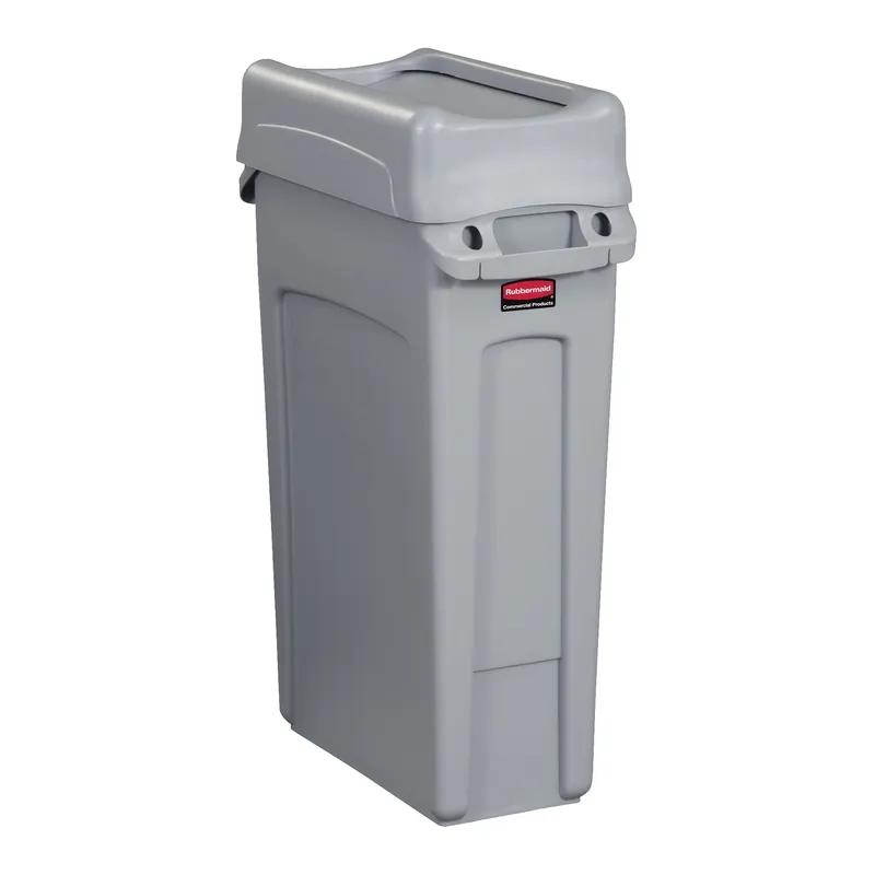 Slim Jim® Swing Lid 20.47X11.34X5.08 IN Gray Rectangle Resin Slim 1/Each