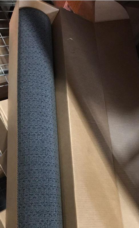 Victoria Bay Light Traffic Carpet Floor Mat 72X48 IN Gray PP With Vinyl Backing Standard Edging 1/Each