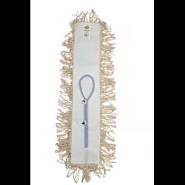 Dust Mop 24X3 IN Natural Cotton Loop End Launderable 1/Each