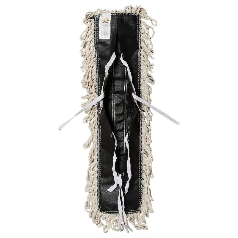 Bristles Dust Mop 36X5 IN White Synthetic Fiber 4PLY Loop End Disposable 1/Each