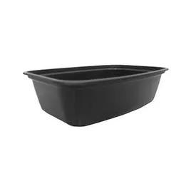 Take-Out Container Base 8.3X5.8X2.18 IN Plastic Black Rectangle 300/Case