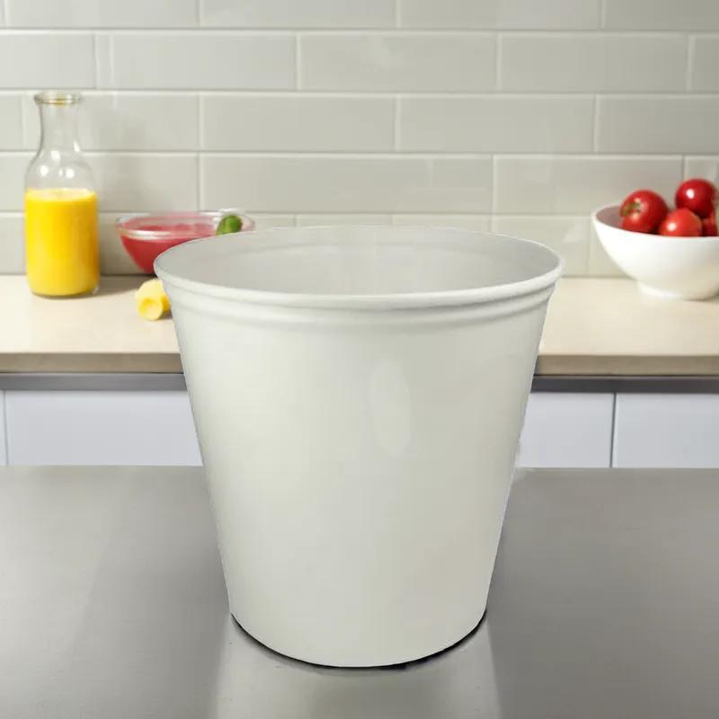 Bucket & Tub Base 165 OZ Wax Coated Paper White 100/Case