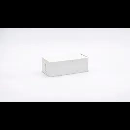 Easy Lock Cake Box 8X4X2.75 IN SUS Paperboard CRB White Rectangle Lock Corner 1-Piece 250/Bundle