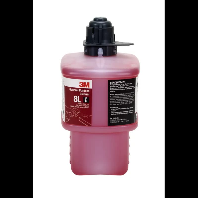 3M™ 8L Clean Scent All Purpose Cleaner 2 L Multi Surface Concentrate No Rinse 1/Box