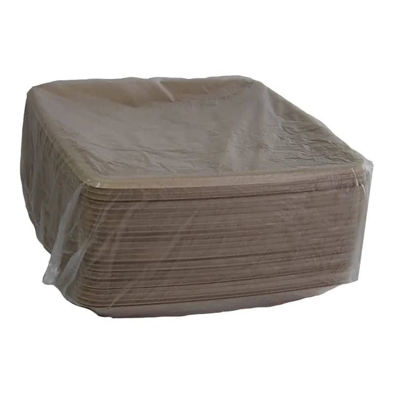 Serving Tray Base 11X11X1.06 IN Pulp Fiber Kraft Square 25/Case