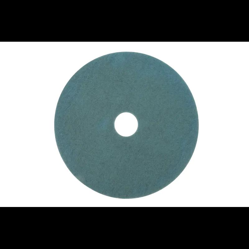 3M™ 3100 Burnishing Pad 17X1 IN Aqua Non-Woven Polyester Fiber Nylon Fiber 1500-3000 RPM Center Hole 5/Case