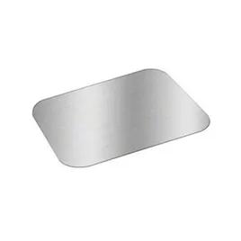 Lid Flat 9.5X7 IN Foil-Lined Paper Silver White Oblong For Container Laminated 250/Case