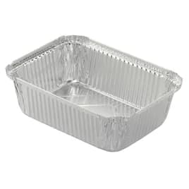 Take-Out Container Base 9.625X7.125X2.75 IN Aluminum Silver Oblong 250/Case