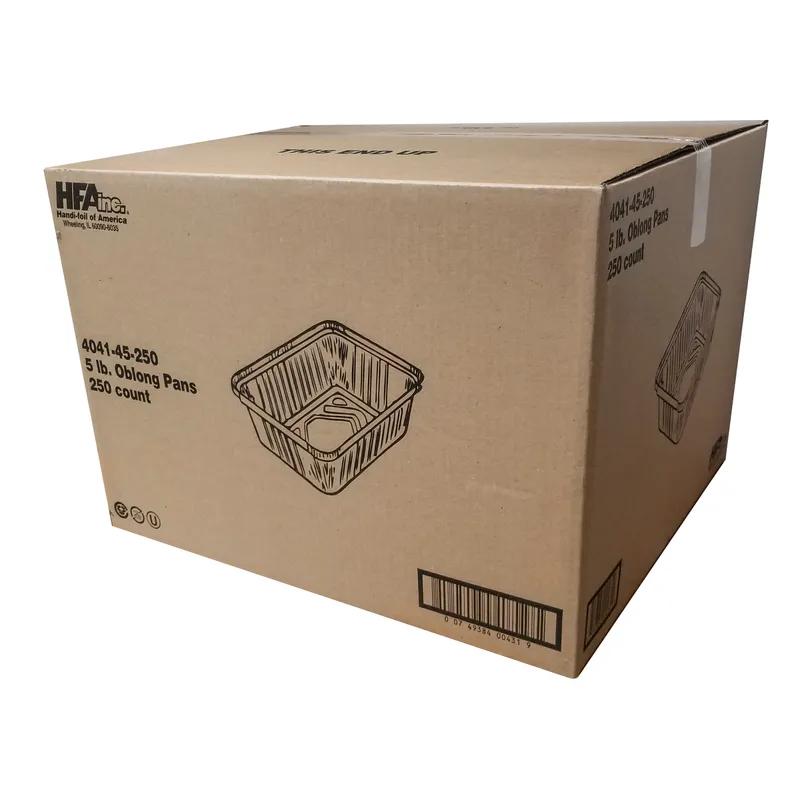 Take-Out Container Base 9.625X7.125X2.75 IN Aluminum Silver Oblong 250/Case