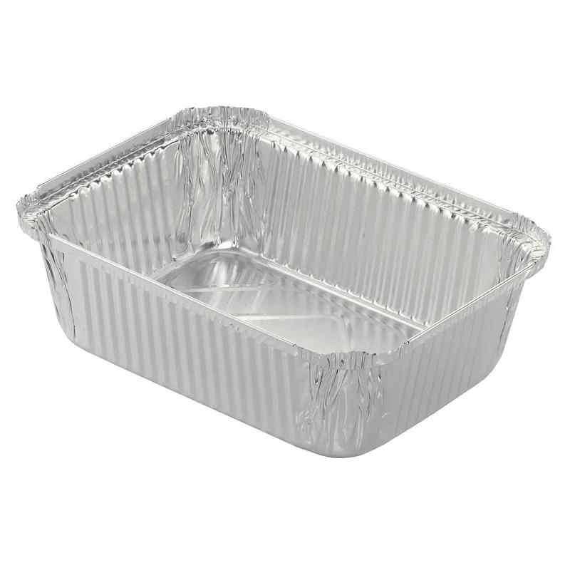 Take-Out Container Base 9.625X7.125X2.75 IN Aluminum Silver Oblong 250/Case