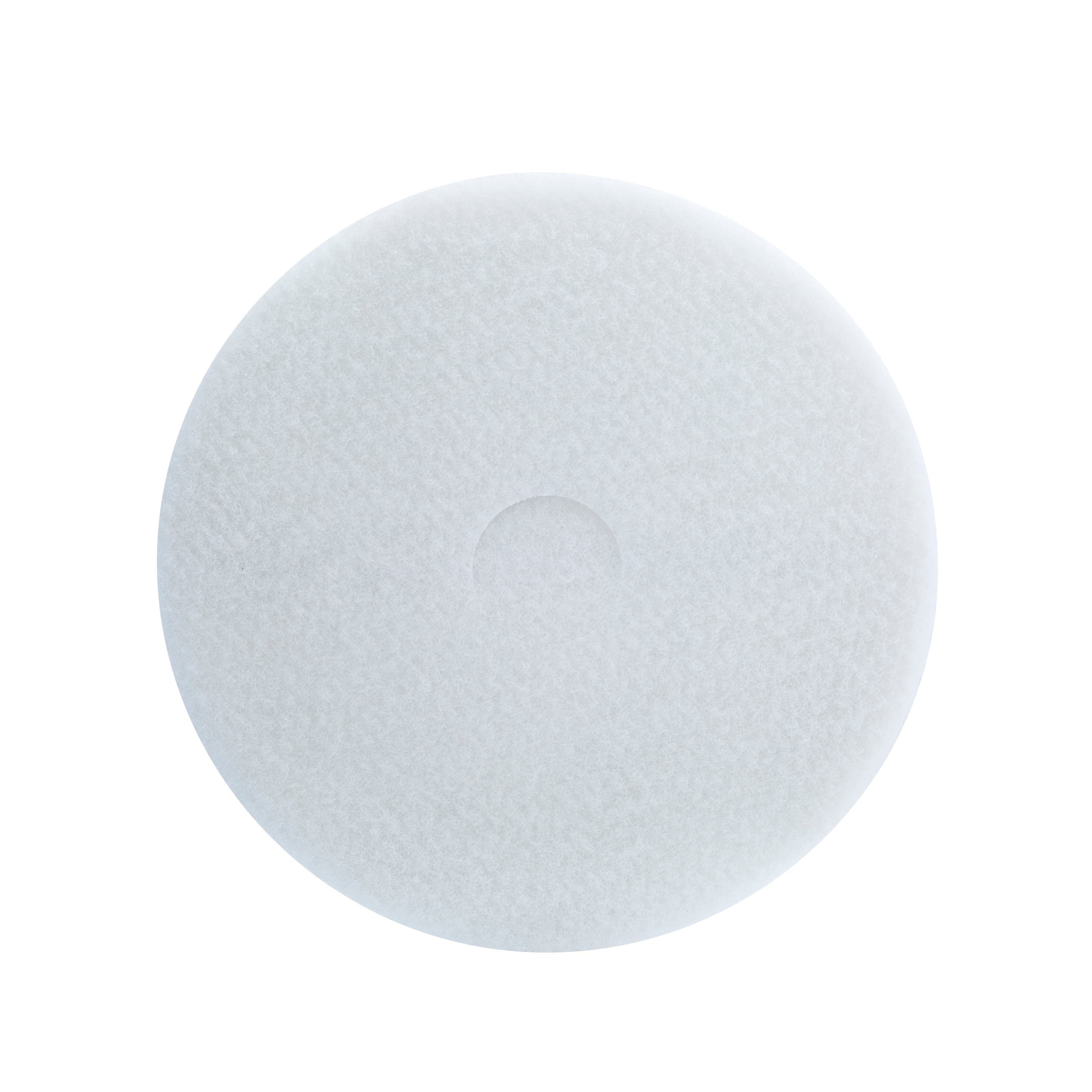 3M™ Scotch-Brite™ 4100 Scrubbing Pad 17X1 IN White Non-Woven Polyester Fiber 175-600 RPM Center Hole 5/Case