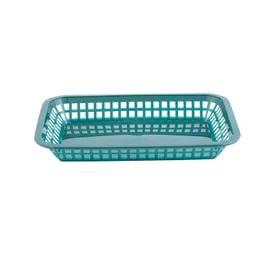 Basket 10.75X7.75X1.50 IN Polypropylene Homopolymer (PPH) Forest Green Rectangle 36/Case
