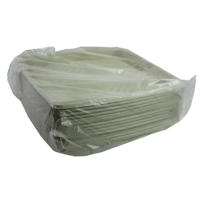 Serving Tray Base 14X14X1.06 IN Pulp Fiber Kraft Square 25/Case